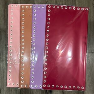 Mexican Barro style Koren floral bouquet wrapping paper - Ollita Brown